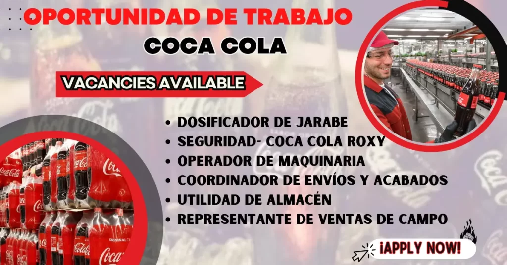 SE NECESITA POSTULANTES PARA COCA COLA